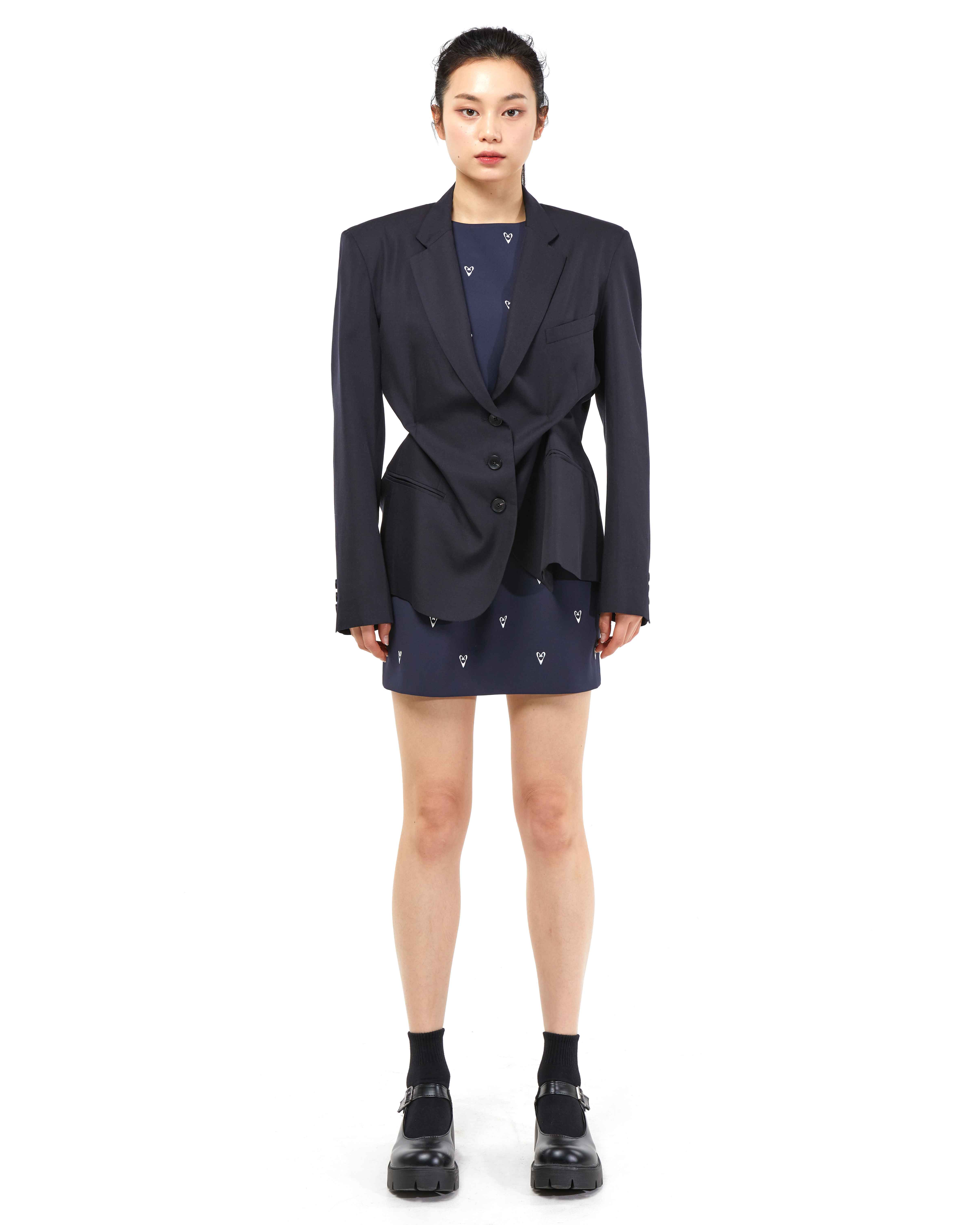 DOZI - Pinched Tailored Jacket _ Navy