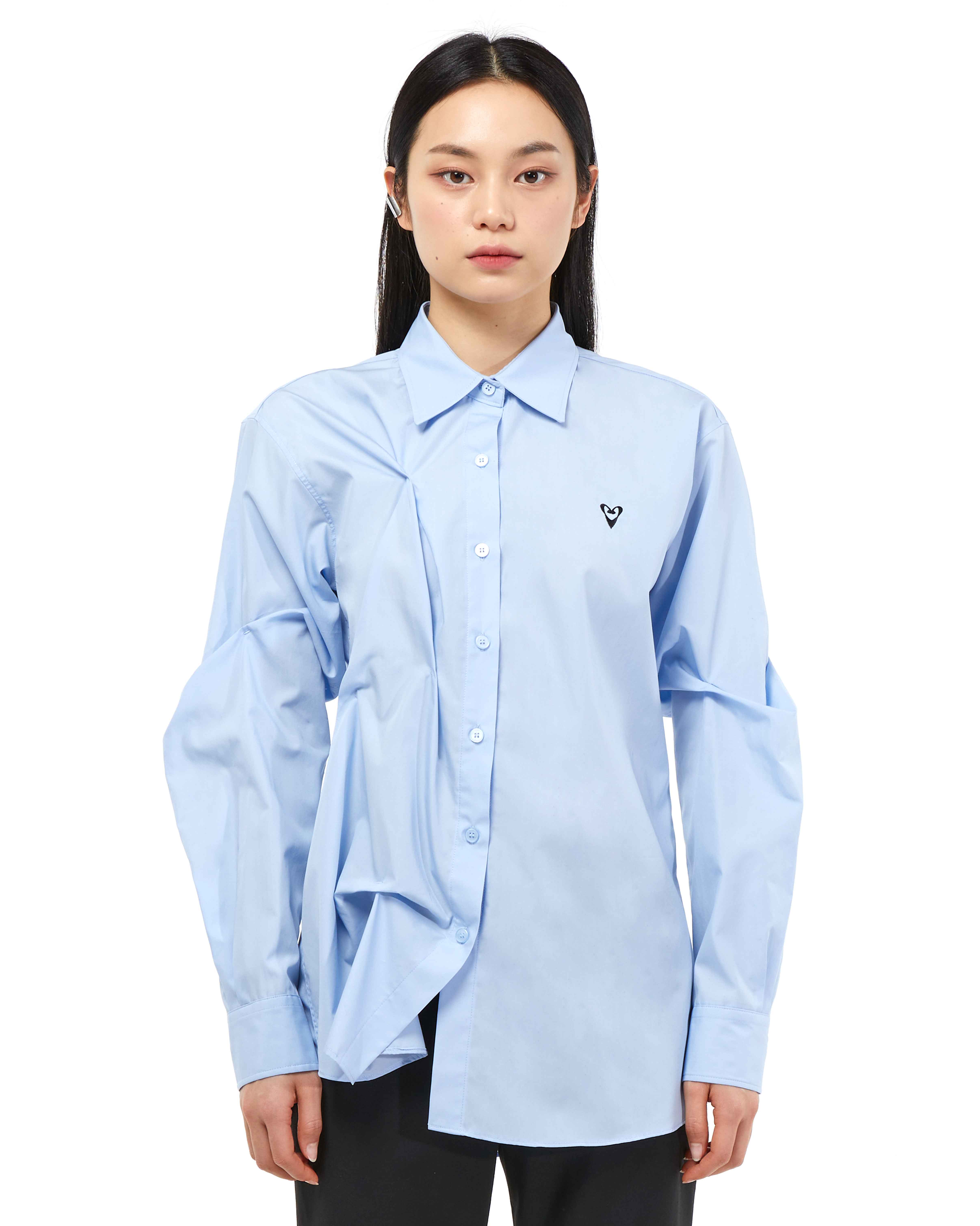 DOZI - Embroidered Shirt _ Blue