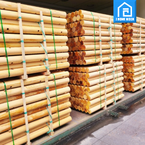 말라스 원주목 원형목재 나무기둥 나무말뚝 휀스 반원주목 주문재
