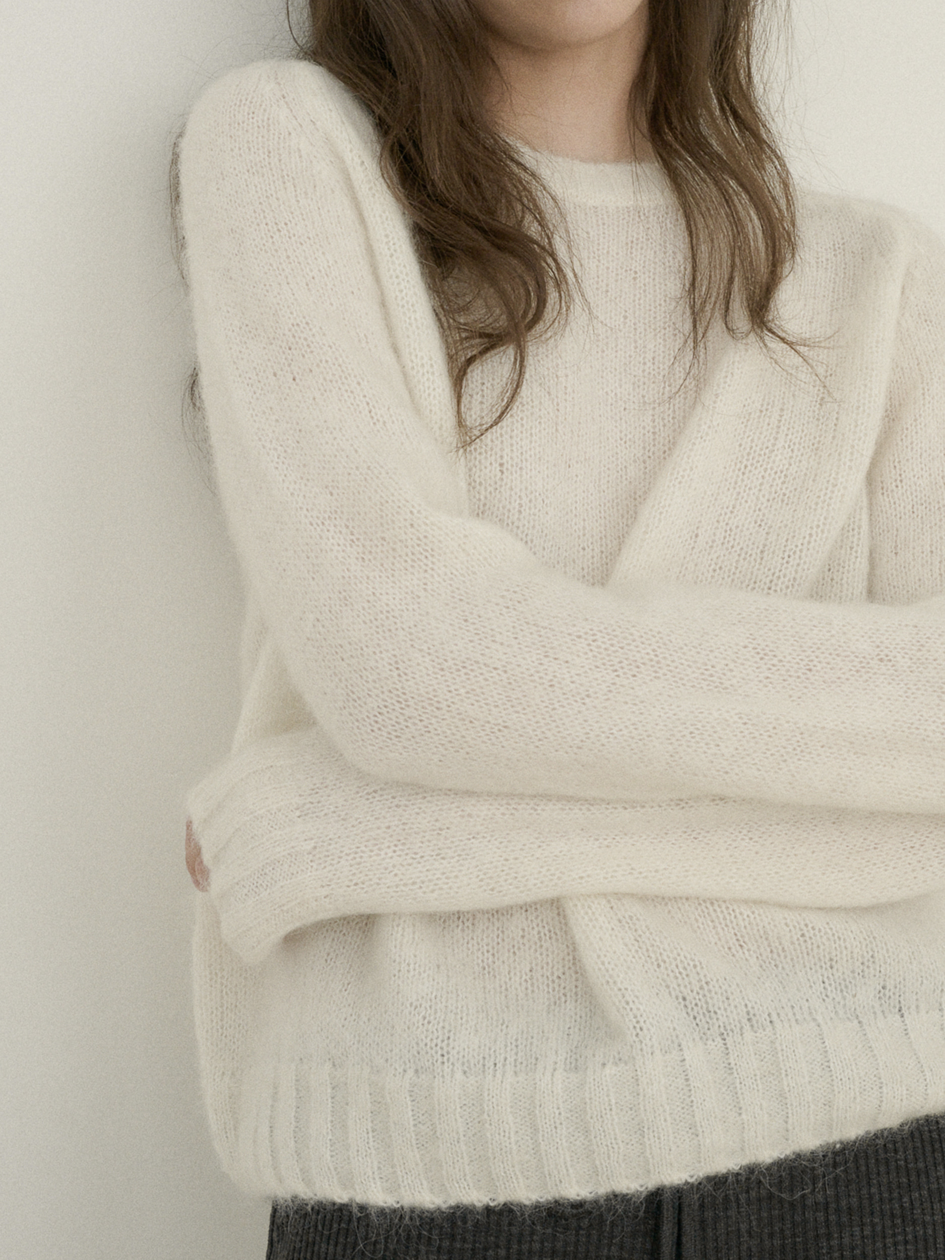 [2nd] Fine Alpaca Round Knit - ounce