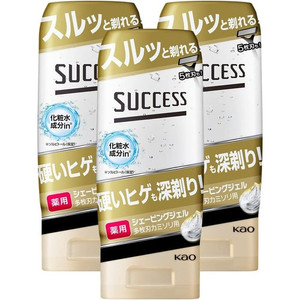 SUCCESS 사쿠세스 면도 젤 다중날 면도기용 180g×3개 세트