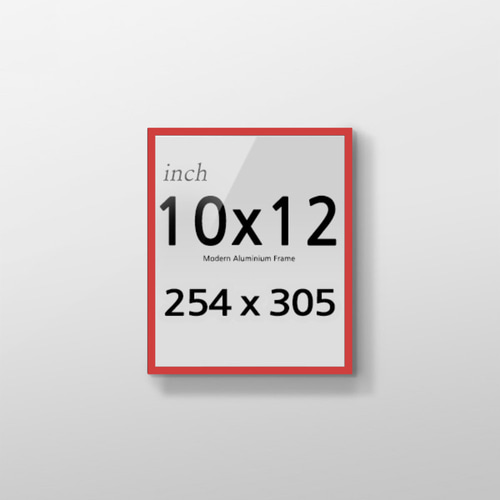 R10x12 인치 알루미늄 액자 감성 컬러 슬림 프레임