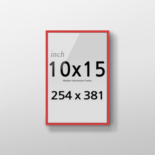 R10x15 인치 알루미늄 액자 감성 컬러 슬림 프레임