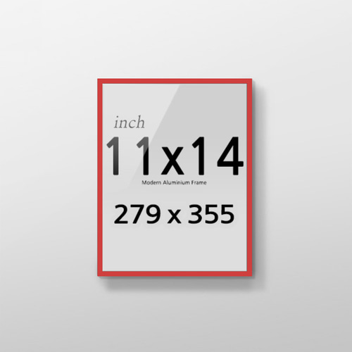 R11x14 인치 알루미늄 액자 감성 컬러 슬림 프레임
