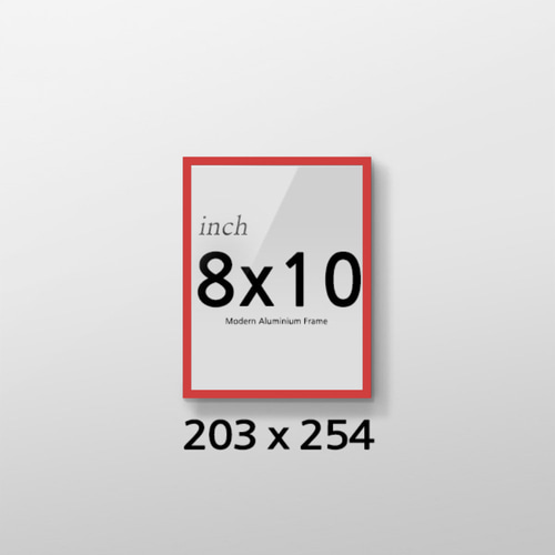 R8x10 인치 알루미늄 액자 감성 컬러 슬림 프레임