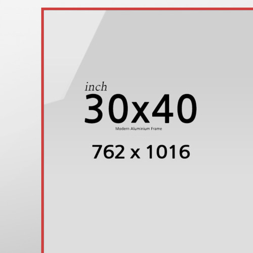 R30x40 인치 대형 알루미늄 액자 감성 컬러 슬림 프레임