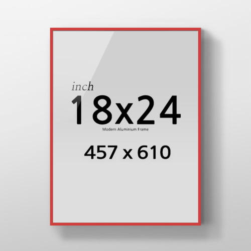 R18x24 인치 알루미늄 액자 감성 컬러 슬림 프레임