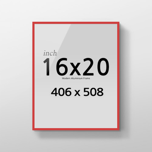 R16x20 인치 알루미늄 액자 감성 컬러 슬림 프레임