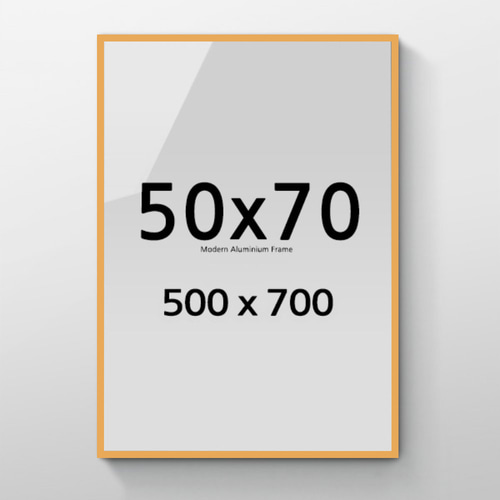 50x70 알루미늄 액자 감성컬러 슬림 프레임