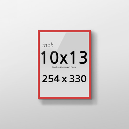 R10x13 인치 알루미늄 액자 감성 컬러 슬림 프레임