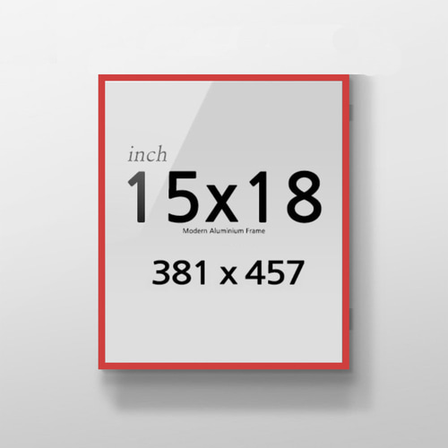 R15x18 인치 알루미늄 액자 감성 컬러 슬림 프레임