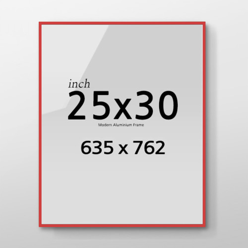 R25x30 인치 알루미늄 액자 감성 컬러 슬림 프레임