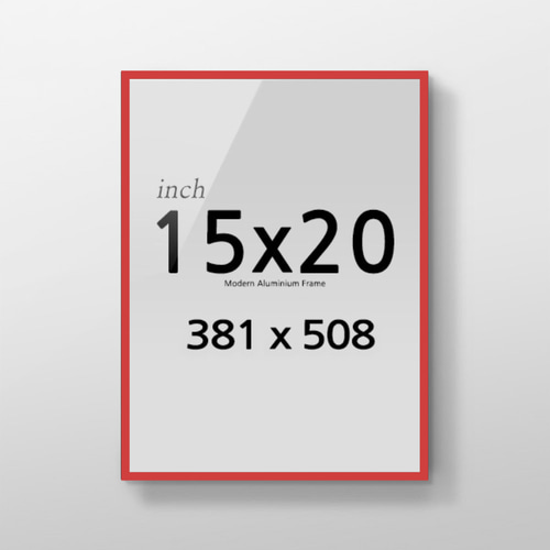 R15x20 인치 알루미늄 액자 감성 컬러 슬림 프레임