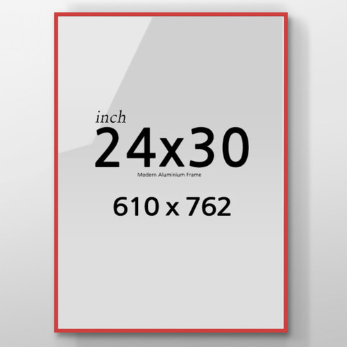 R24x30 인치 알루미늄 액자 감성 컬러 슬림 프레임
