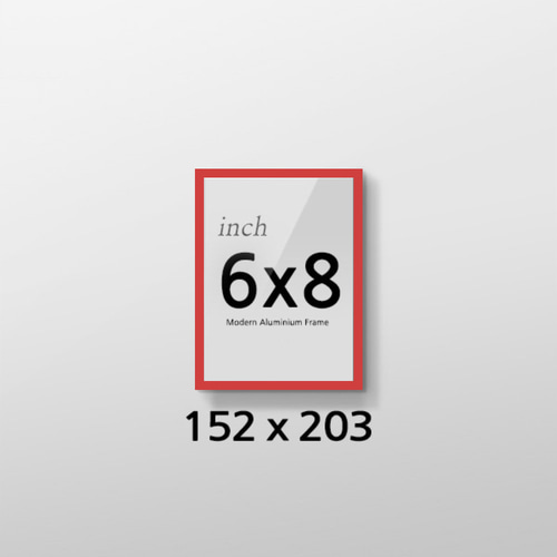 R6x8 인치 알루미늄 액자 감성 컬러 슬림 프레임