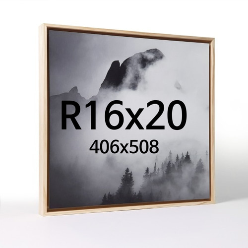 띄움 R16x20 우드 액자 나무 프레임