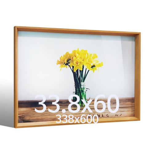깊은경사 33.8x60 우드 액자 나무 프레임