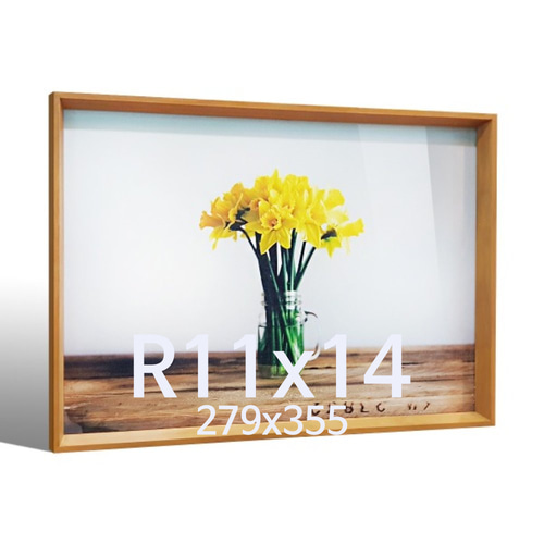 깊은경사 R11x14 우드 액자 나무 프레임