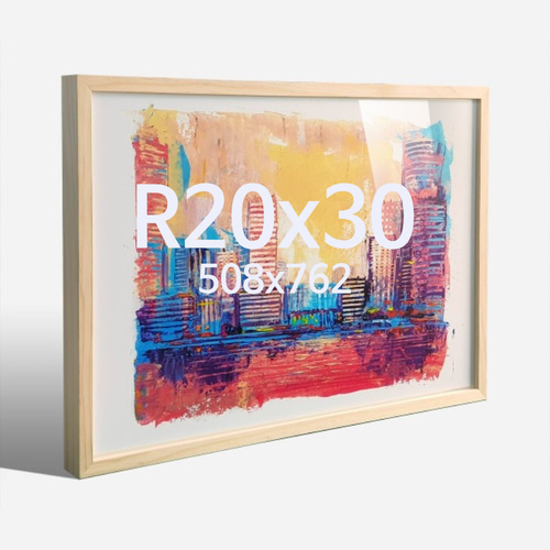 뉴송 R20x30 우드 액자 나무 프레임
