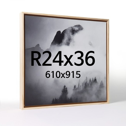 대형 띄움 R24x36 우드 액자 나무 프레임