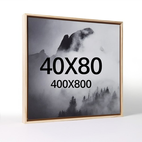 띄움 40X80 우드 액자 나무 프레임