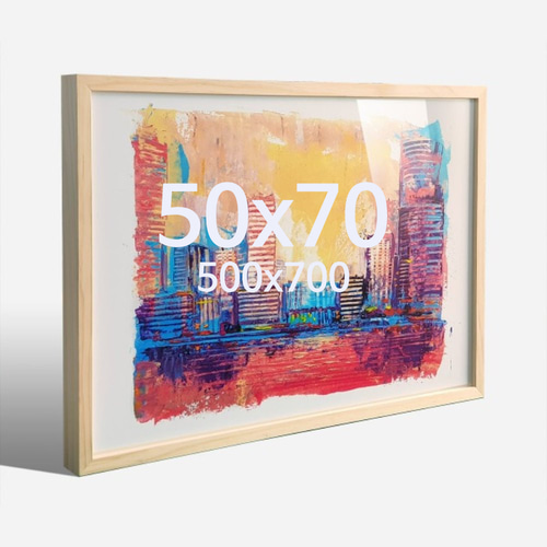 뉴송 50x70 우드 액자 나무 프레임