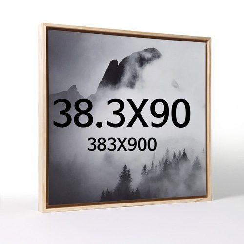 띄움 38.3X90 우드 액자 나무 프레임
