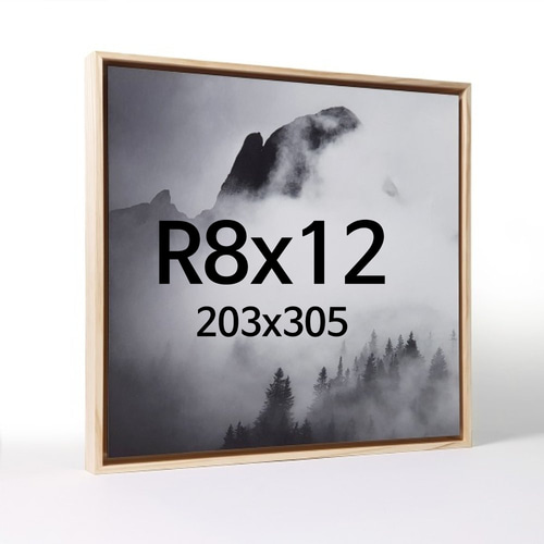 띄움 R8x12 우드 액자 나무 프레임