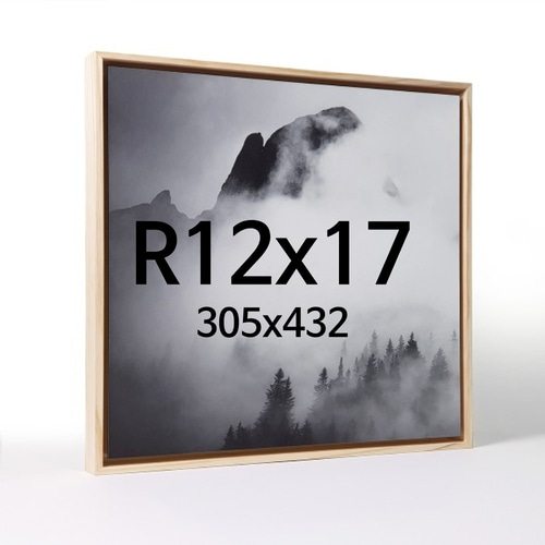 띄움 R12x17 우드 액자 나무 프레임