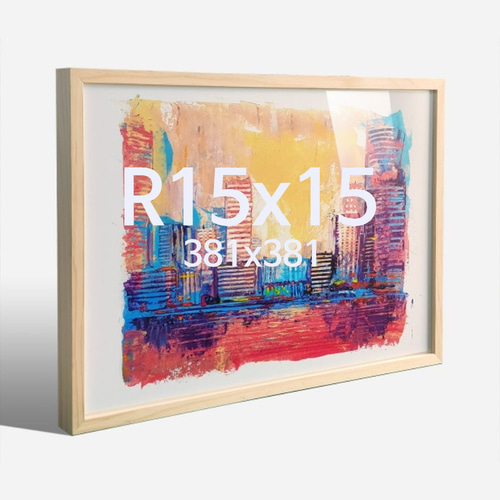 뉴송 R15x15 정사각 우드 액자 나무 프레임