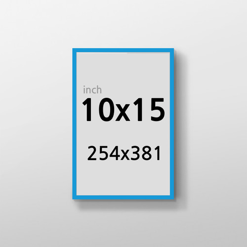 무반사 R10x15 인치 알루미늄 액자 감성 컬러 슬림 프레임
