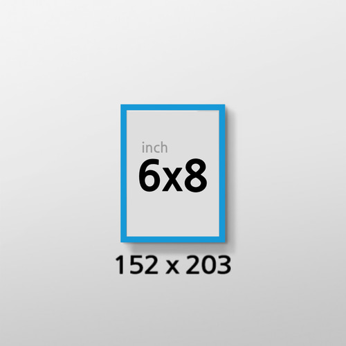 무반사 R6x8 인치 알루미늄 액자 감성 컬러 슬림 프레임