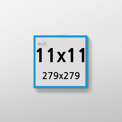 무반사 R11x11 인치 알루미늄 액자 감성 컬러 슬림 프레임