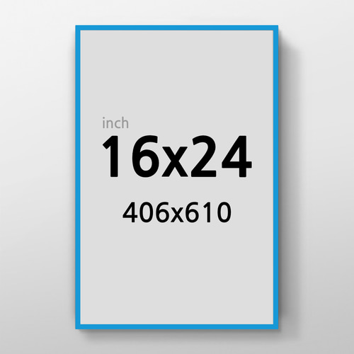 무반사 R16x24 인치 알루미늄 액자 감성 컬러 슬림 프레임
