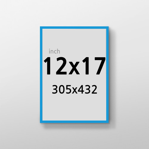 무반사 R12x17 인치 알루미늄 액자 감성 컬러 슬림 프레임