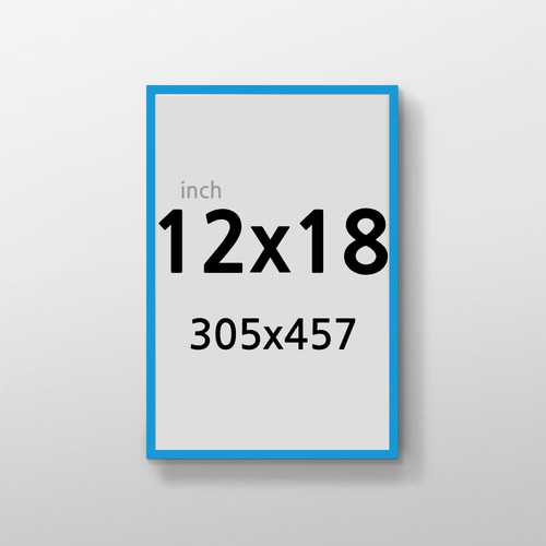 무반사 R12x18 인치 알루미늄 액자 감성 컬러 슬림 프레임