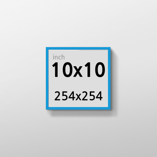 무반사 R10x10 인치 알루미늄 액자 감성 컬러 슬림 프레임