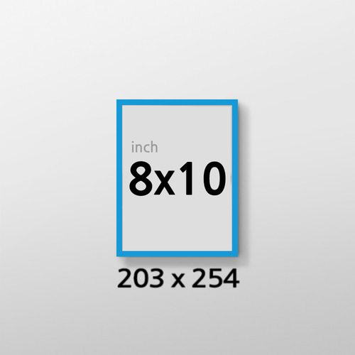 무반사 R8x10 인치 알루미늄 액자 감성 컬러 슬림 프레임