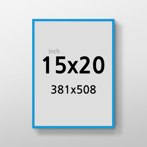 무반사 R15x20 인치 알루미늄 액자 감성 컬러 슬림 프레임