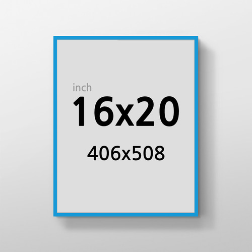무반사 R16x20 인치 알루미늄 액자 감성 컬러 슬림 프레임