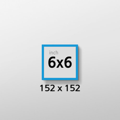 무반사 R6x6 인치 알루미늄 액자 감성 컬러 슬림 프레임