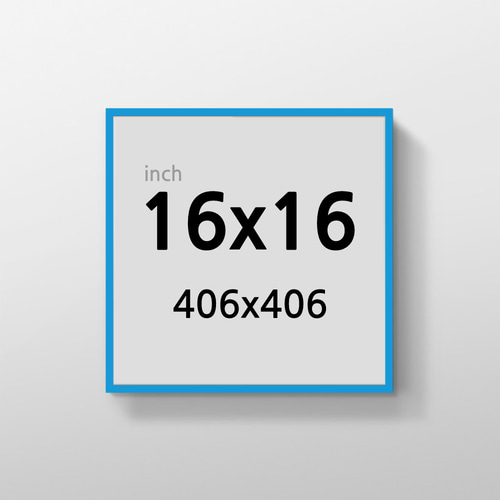 무반사 R16x16 인치 알루미늄 액자 감성 컬러 슬림 프레임