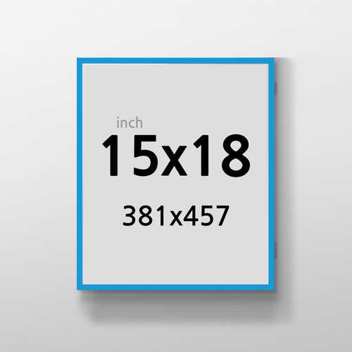무반사 R15x18 인치 알루미늄 액자 감성 컬러 슬림 프레임