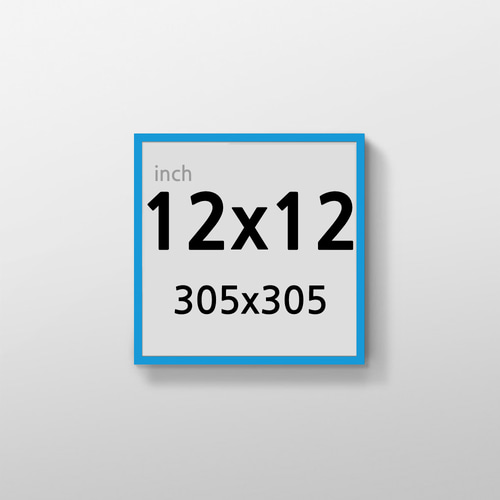 무반사 R12x12 인치 알루미늄 액자 감성 컬러 슬림 프레임