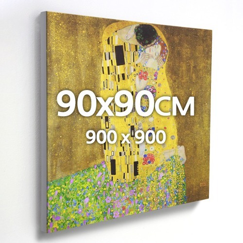 90x90 대형 정사각 캔버스 액자 우드 프레임