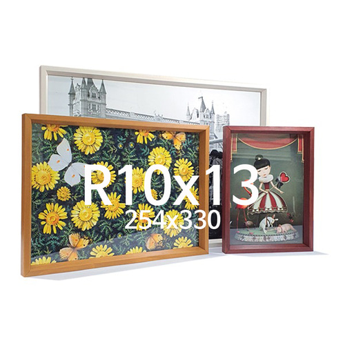 얕은경사 R10x13 우드 액자 나무 프레임