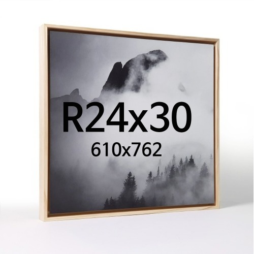 대형 띄움 R24x30 우드 액자 나무 프레임