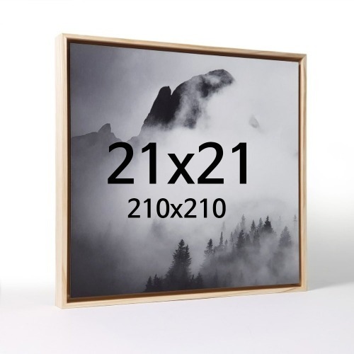 띄움 21x21 정사각 우드 액자 나무 프레임