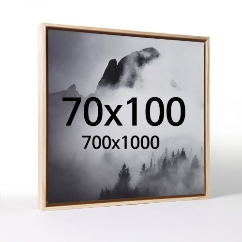 대형 띄움 70x100 우드 액자 나무 프레임