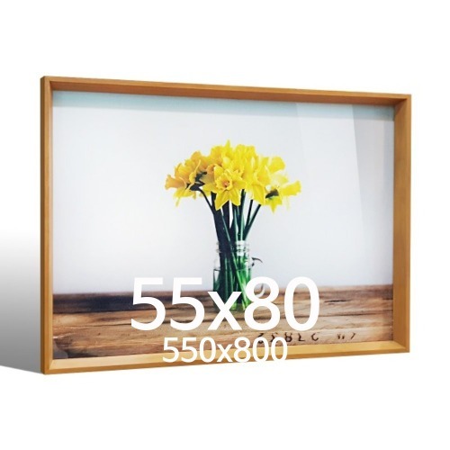 깊은경사 55x80 우드 액자 나무 프레임